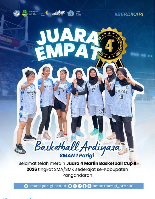 JUARA 4 pada ajang turnamen yang diselenggarakan oleh Marlin Basketball Community